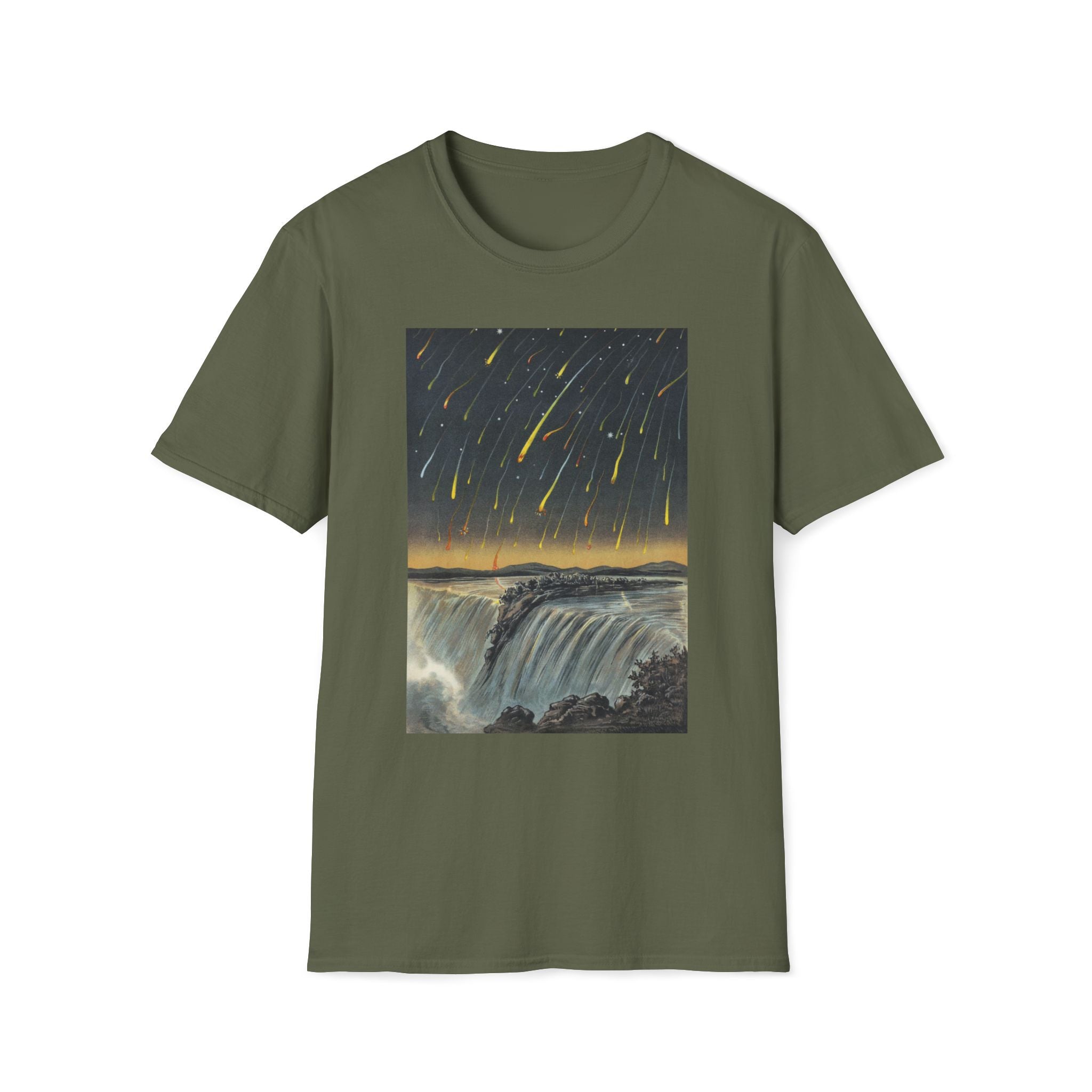 Leonid Meteor Shower Over Niagara Falls, 1833
